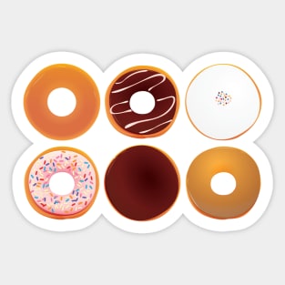 Half Dozen Donuts Sticker